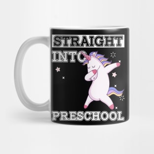 Straight Outta Preschool Unicorn Back To School Gift Mug